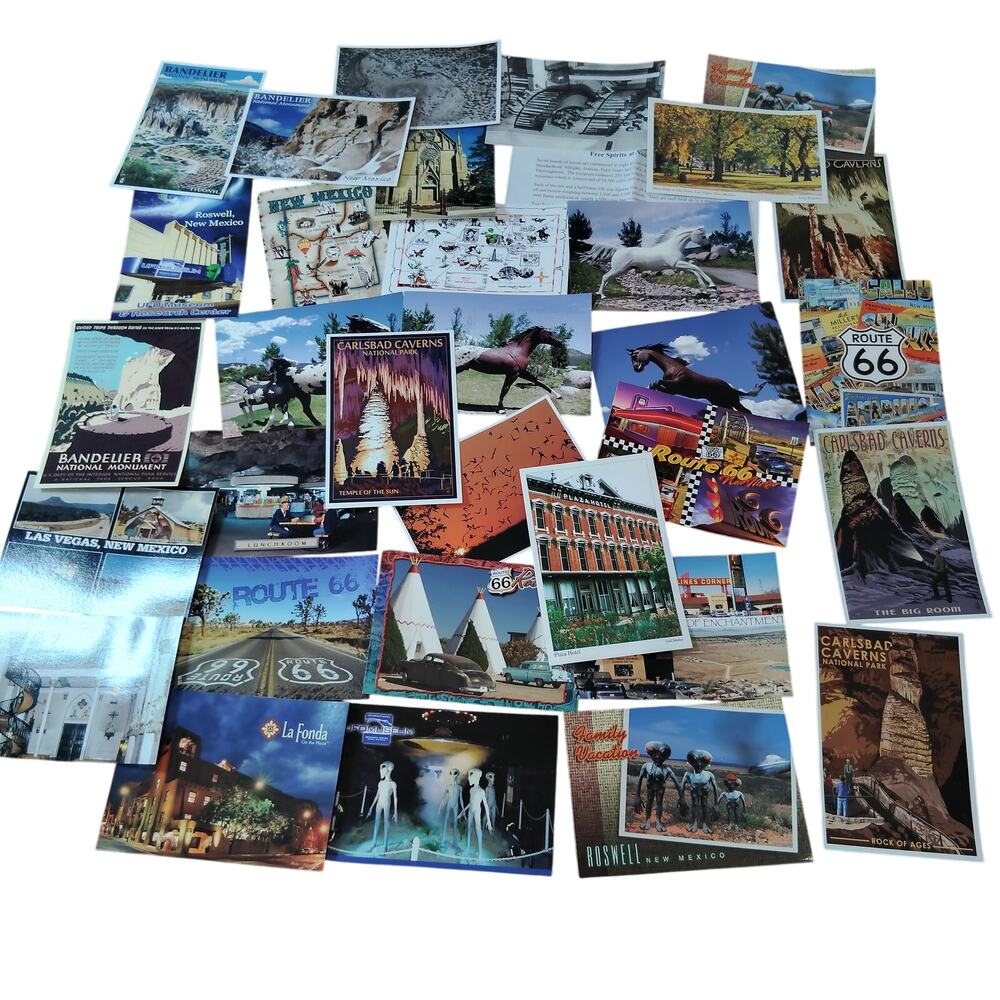 Vintage New Mexico Postcard Lot - 32 PCards Travel Souvenirs Ephemera